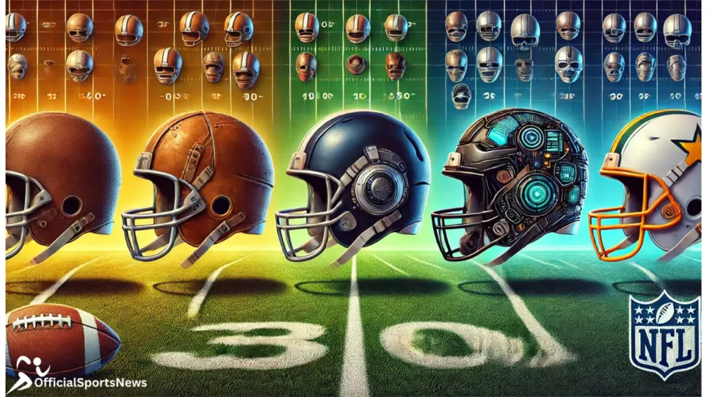 NFL helmets